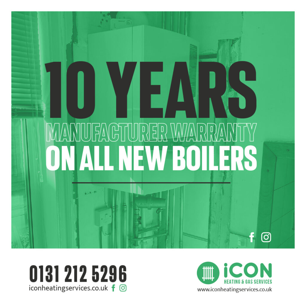 10 year warranty on new boilers